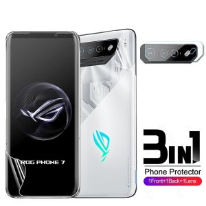 Pelindung Layar Kompatibel Untuk Asus ROG Phone 7 Asus ROG Phone 7 Ultimate paket 3 in 1 Bahan hydrogel