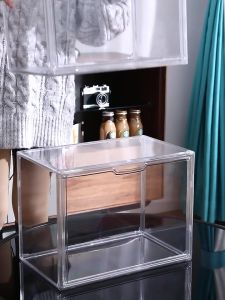 Acrylic Display Box Transparent Storage Box Stackable Blind Box Popmart Display Box Figurine Handbag