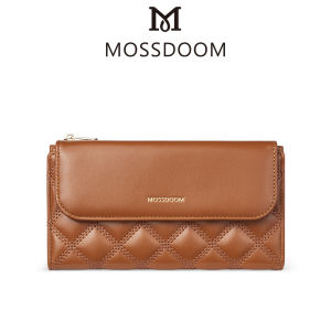 MOSSDOOM Dompet Wanita Dompet Panjang dompet wanita simpel tapi elegan Dompet Panjang Kulit Pu Dompet Simpel Hitam Coklat - Lazada