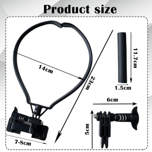 Neck Phone Holder Flexible Bracket Hands Free Mobile Stand for Video Recording Accessories