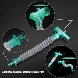 Sterile Anesthesia Breathing Circuit Thread Catheter Mount Extension Tube Use Anesthesia Breathing Circuit with Gas Sampling Por