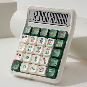 EASYEAH Mechanical Buttons Mute Mahjong-Sound Calculator Detachable Cute Arithmetic Calculator Multifunctional Cartoon Electronic Calculators Home Office School