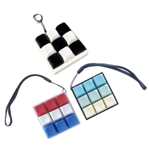 Durable ABS Mechanical Press Toy Keychain Clicks Anxiety Relief Sensory Stress Ball For Adults Kids Compact Design