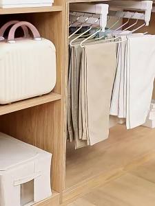 Z คลิปหนีบกางเกงสำหรับใช้ในบ้าน ไม่ลื่น ไม่ทิ้งรอย ไม้แขวนกางเกงรูปห่านหนา การจัดเก็บในตู้เสื้อผ้า การอบแห้ง z ไม้แขวนกางเกงวิเศษ [ จัดส่งฟรี ]