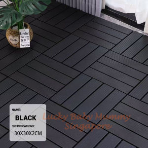Plastic Wood Deck Tiles/Waterproof DIY Interlocking Flooring for Indoor & Outdoor Use Rainbow Culture