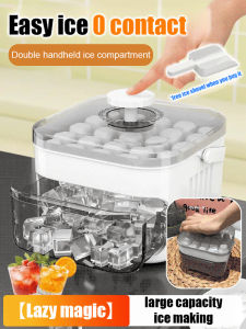 【Sin Ensuciarse Las Manos】 Bandeja Para Hacer Hielo De Gran Capacidad Hielo/Bandeja/Capacidad/Hogar
