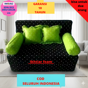 Sofa bed INOAC Sofa ruang tamu Uk 200x120x20cm Sofabed Busa EON LG D23 garansi anti kempes 10 tahun