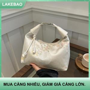 【LAKEBAO】 Mới Trung Quốc Phong Cách Mỹ Thêu Phụ Nữ Túi Xách 2025 Mùa Hè Thời Trang Vai Túi Crossbody Hàng Ngày Đảng Tote Túi Xách Cho Phụ Nữ
