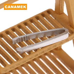 【CANAMEK】 1Set 1:12 Dollhouse Miniature Bread Rack Cake Shelf Storage Box Basket W Baking Clip Scene Decor Doll House Accessories