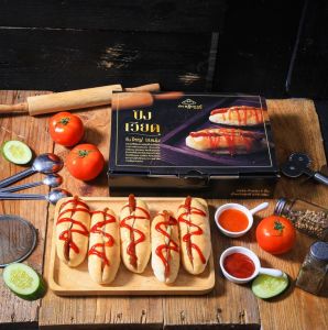 ขนมปังเวียดนาม ขนมปังสูตรเวียดนาม ไส้หมูยอและกุนเชียง ไม่มีไขมันทรานส์ อบสดใหม่ ชิ้นใหญ่ไส้แน่น!