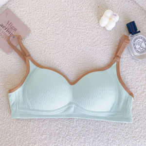 Bra Sport Wanita Motif Garis Lurus Tanpa Kawat Bh Push Up List Senam Yoga Zumba Pakaian Dalam Wanita Style Korea 7066 avvet