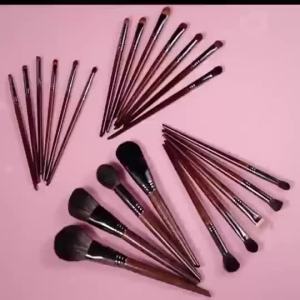 [OVW] Bộ cọ 22 cây OVW lông tự nhiên mềm mịn bám phấn cán gỗ cho trang điểm makeup chuyên nghiệp và cá nhân G3COSMETICS