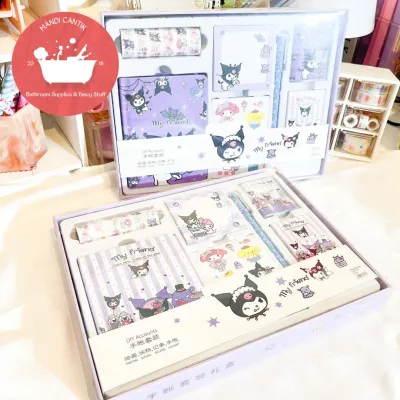 Paket jurnal 7 in 1 KUROMI SANRIO journal perempuan gambar buah kado unik lucu