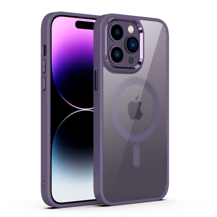 Coque Silicone Magnétique Hybride Pour IPhone 11 à 16 Pro Max - Anti-choc, Légère, Transparente