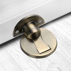 DUDAN ic Invisible Furniture Door Mechanical Self-locking Floor Mount Safety Catch Door Stopper Door Holder Hardware