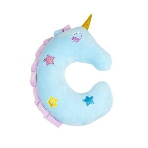 Trẻ em gối kê cổ du lịch Kỳ Lân Gối cao su non ushaped máy bay xe chuyến bay hỗ trợ cổ và đầu gối