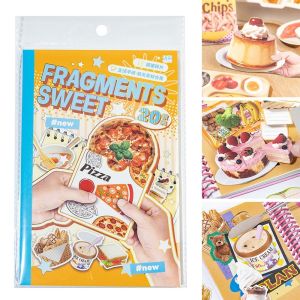 CANICECA 20 Sheets Multicolor Mechanism Material Book Fragments Daily Paper DIY Journal Creative Fragments Sweet Collage Decorative Scrapbooking
