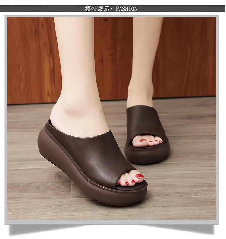 Rubber Platform Slippers, Rubber Outdoor Slippers