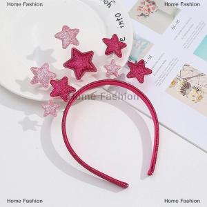 [COD] Home Fashion Cute Star-Shaped Headband With Golden Glitter Finish Perfect For Birthday Parties Christmas Decorations Festive Accessory