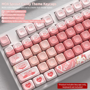 MOA Profile 121keys Sprout Candy Theme PBT Dye Sublimation Keycap set for Mechanical Keyboard