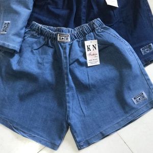 ( BIGSize S-3XL) Quần Short Jean LƯNG THUN Co dãn BIG SIZE - Quần Short Jean Size Đại - Lưng Cao SIZE CỒ 40-75KG