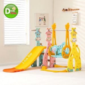 DD รุ่นใหม่ล่าสุด สไลเดอร์ สไลเดอร์เจ้ายีราฟน้อย สไลเดอร์เด็ก กระดานลื่น 3in1 No.6090