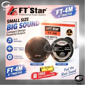 FT Star (FT-4M) 120Watts Professional Hi Fi Tweeter Speaker