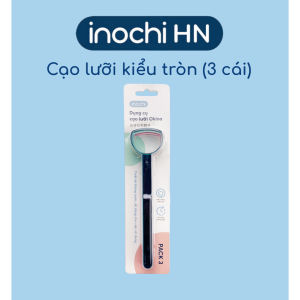 [INOCHI N1 ] Combo 3 dụng cụ vệ sinh lưỡi nhỏ gọn dễ sử dụng nhựa an toàn không mùi