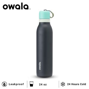 [SG Ready Stock]Owala FreeSip Insulated Stainless-Steel Water Bottle Owala FreeSip Twist  24Oz Assorted Colours With Locking Push-Button Lid