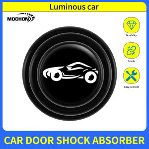 Car Door Silent Shock Absorber Damping Cushion Gasket car door Rubber Pad luminous Protective Sticker Exterior Decoration protector fit all model