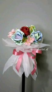Buket Bunga Mawar Uang || Buket Tangan || Buket Uang Mawar Lamaran