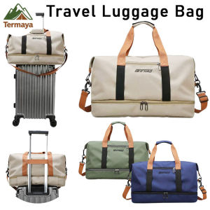 Termaya Travel Duffel Laundry Bag Gym Waterproof Beg Travel Accessories Baju Travel Murah Balik Kampung Beg Pakaian