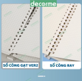 Sổ còng nhựa A4 B5 A5 DecorMe sổ caro vở kẻ caro kẻ ngang còng nhựa cứng có thể tháo còng thay giấy refill tiện dụng. 
