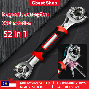 【Gbest】🔥Malaysia In Stock🔥  52-In-1 Multi Torque Wrench Double-Headed 360-Degree Rotating Adjustable Spanner Ratchet Socket Tork Spanar Serbaguna Bicycle Motorcycle Car Tool