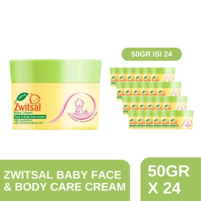 Zwitsal Baby Face & Body Care Cream 50gr isi 24 pcs [Karton] - Krim Bayi