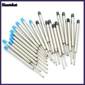 [Heartsbat] 10ชิ้นปากกาหมึกสีน้ำเงินขนาดมาตรฐาน1.0มม. ปากกาลูกลื่นหัวปากกาขนาดกลาง