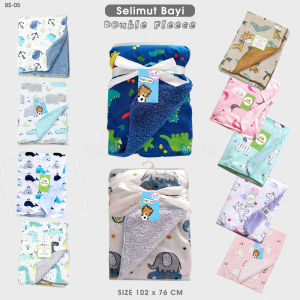 Selimut Bayi Double Flacee Perempuan Laki Laki BS-05 Model Terbaru Selimut Bayi Baru Lahir Lembut Bulu Halus Double Flace Selimut Bayi Tanpa Topi