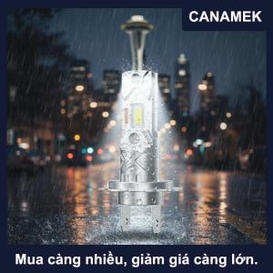 【CANAMEK】 Bóng đèn LED H7 H1 cho đèn pha ô tô 800.000 lm 600 W chuẩn CANBUS đèn mini không dây đèn chiếu điểm ô tô đèn sương mù ánh sáng trắng 6000 K 12 V 24 V cắm là chạy.