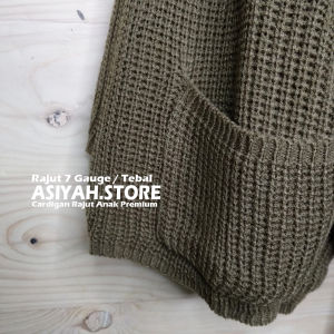 Cardigan Rajut Anak Laki-Laki Perempuan - Outer Loocy Tebal 7 Get Usia 3 - 5 Tahun