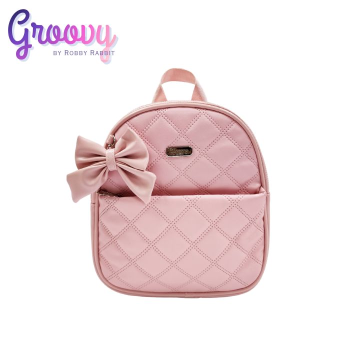 Groovy Bags by Robby Rabbit Lavish Ribbon 9-Inch Backpack (Purple ...