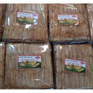 (Freeship) Bánh chuối nguyên chất chưa nướng Bến Tre túi 500gr