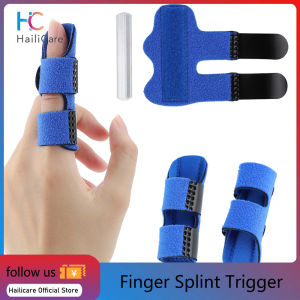 Hailicare 1PCS Adjustable Finger Splint Trigger Finger Support Brace with Aluminium Support For Finger Joint Pain Finger Rehabilitation Device
