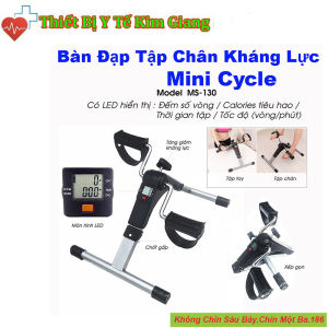 Xe Đạp Mini CyCle Tập Tại Nhà - Phục Hồi Chức Năng Có Hiện Thị Đồng Hồ Số Vòng Thời Gian Ngày Giờ