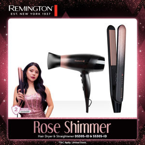 Paket Remington Rose Shimmer Catokan S5305 - Hairdryer D5305