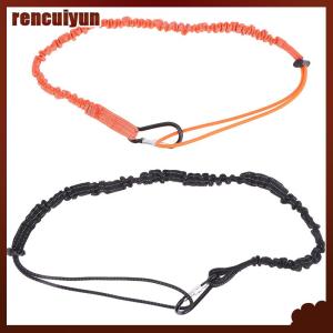 rencuiyun Safety Bungee Tether Tool Lanyard With Carabiner Hook Climbing Working Anti-Falling Safety Rope Aerial Work Climbing Accessories