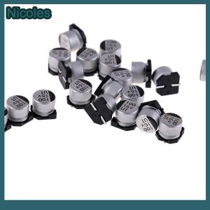 [Nicoles] 20 pcs SMD Electrolytic Capacitors พร้อมข้อมูลจำเพาะของ6*5mm 16V 100uF