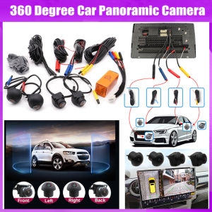 ⭐️【Local warehouse+COD】⭐360 Car Camera Panoramic Surround View 1080P AHD Right+Left+Front+ Rear View Camera System For Android Auto Radio Night Vision