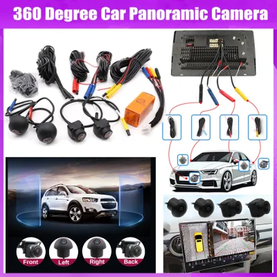 ⭐️【Local warehouse+COD】⭐360 Car Camera Panoramic Surround View 1080P AHD Right+Left+Front+ Rear View Camera System For Android Auto Radio Night Vision
