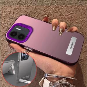 Case สำหรับ redmi A1 2022 4G redmi A2 2023 redmi A1 PLUS redmi A2 PLUS ศัพท์ปลอกฮาร์ดเคส TPU ป้องกันเรียบกันกระแทกปกการออกแบบใหม่ความงามกับผู้ถือ CYCBZJ02หรูหรา