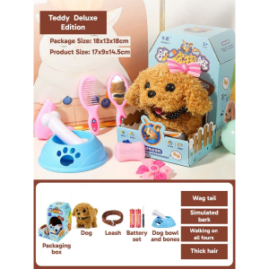 Retail Ministry Pawfect Square Childrens Toy Dog Electric Puppy Simulation Barking And Walking Plush Bunny Pet